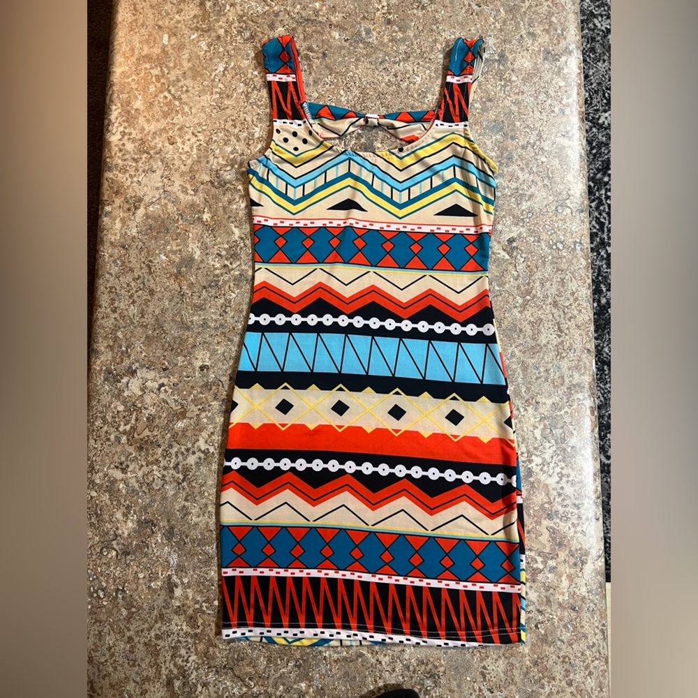 Adorable Aztec Slip Dress